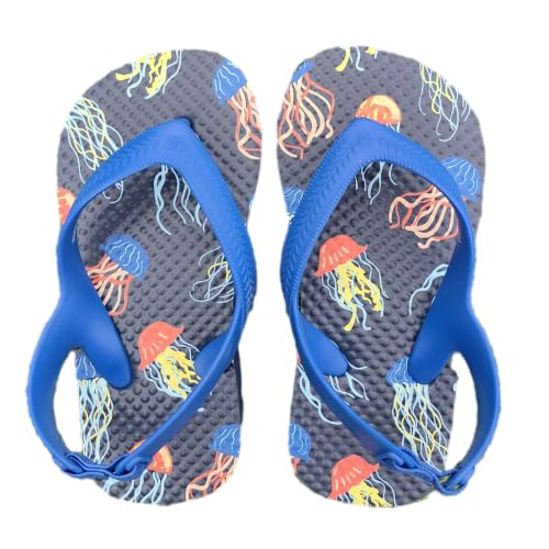 Little Kids Flip Flops with Backstrap Toddler Girls Boys Sandals Slides for Beach Pool