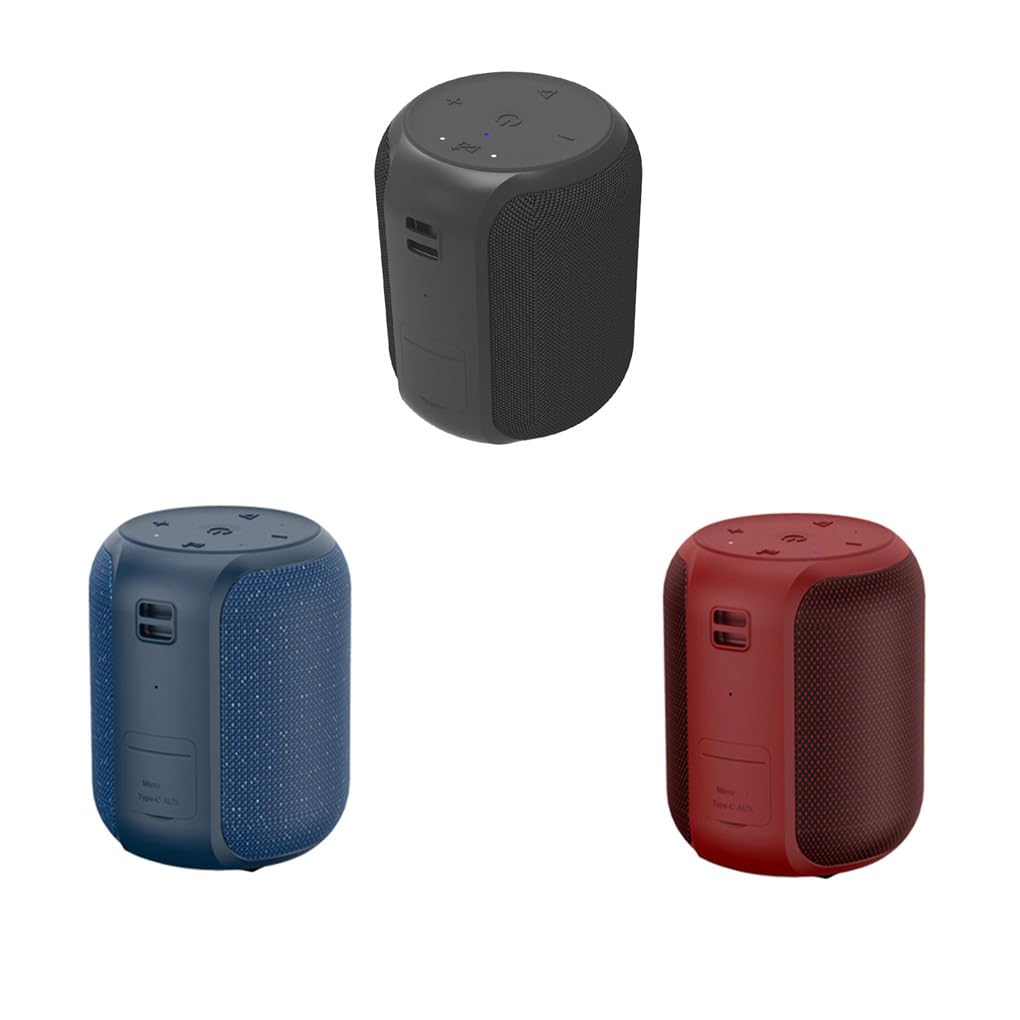 Altoparlante wireless impermeabile IPX6 Subwoofer Surround Sound Altoparlante Lettore musicale Altoparlanti Conferenze di canto Guida turistica, Blu