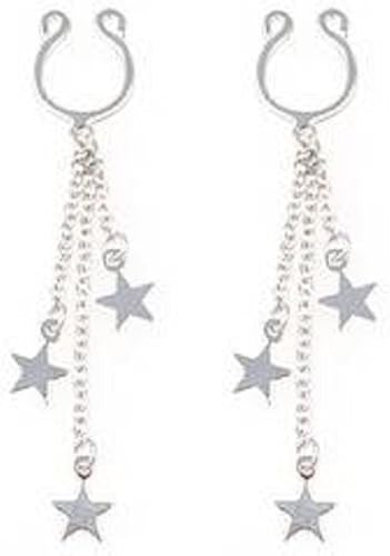 Body Accentz Anillos para pezones sin perforación, clip sin perforación, estrellas de cisne, claddagh, diamantes de imitación, circonita cúbica,