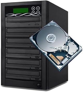 BestDuplicator 5 Target Standalone 24X CD/DVD Duplicator SATA DVDRW + Built-in 400GB HDD Storage