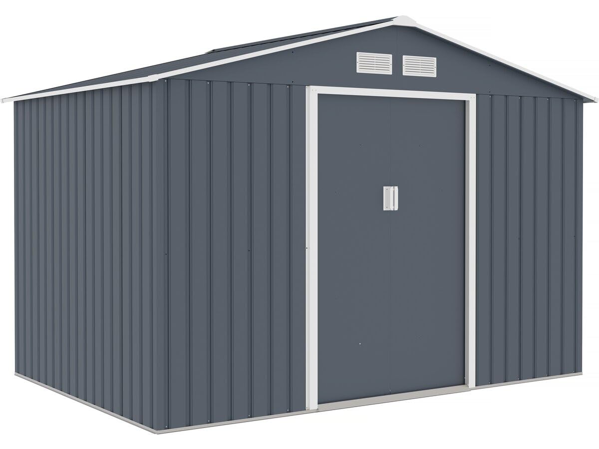 Abri de Jardin métal Vegas II - 5,29 m2 - Gris