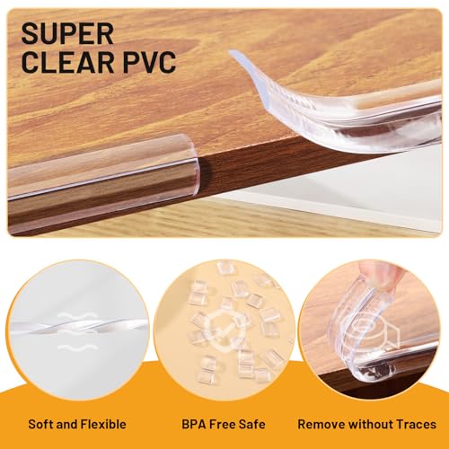Image of Baby Proofing Clear Edge Protector Strip, 6.6FT Furniture Corner Guard & Edge Safety Bumpers,Soft Corner Protectors with Strong Adhesion