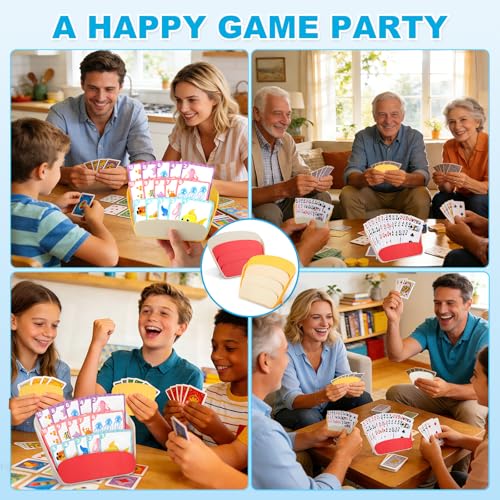 FYCQER 2PCS Card Holders for Playing Cards,3-Layer Foldable & Hands-Free Portable Tabletop Stand for Poker, UNO, Canasta, Card Games, Perfect for Family Game Nights, Kids, Seniors & Parties - Thumbnail 7