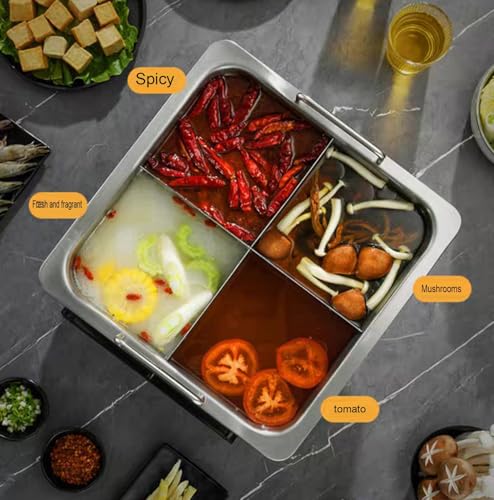 Olla Hot Pot con Divisor de Acero Inoxidable para Cocina miniatura 5