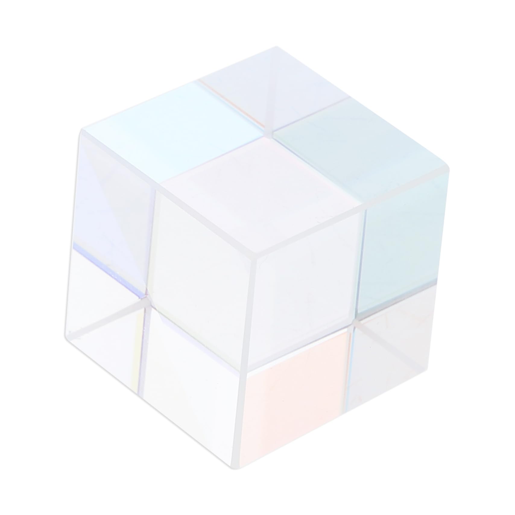 CIYODO Decorative Prism Cube Large Optical Prism Square Crystal Prop for Learning