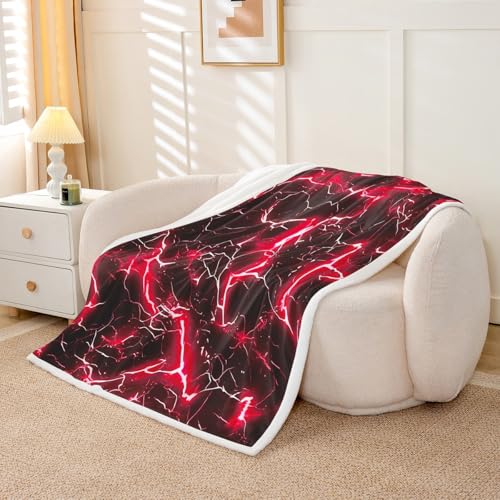 Couverture éclair pour enfants idée cadeau d'anniversaire plaid lit géométrique - 4