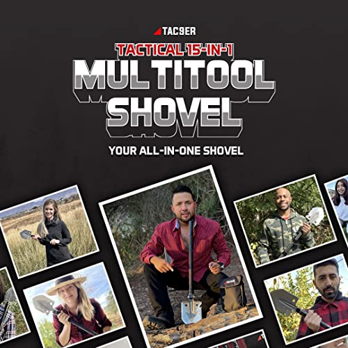 Tac9Er Survival Shovel Multitool With Carrying Case - Emergency Collapsible Tactical Shovel For Camping, Beach, Offroading, Or Backpacking #TOP1