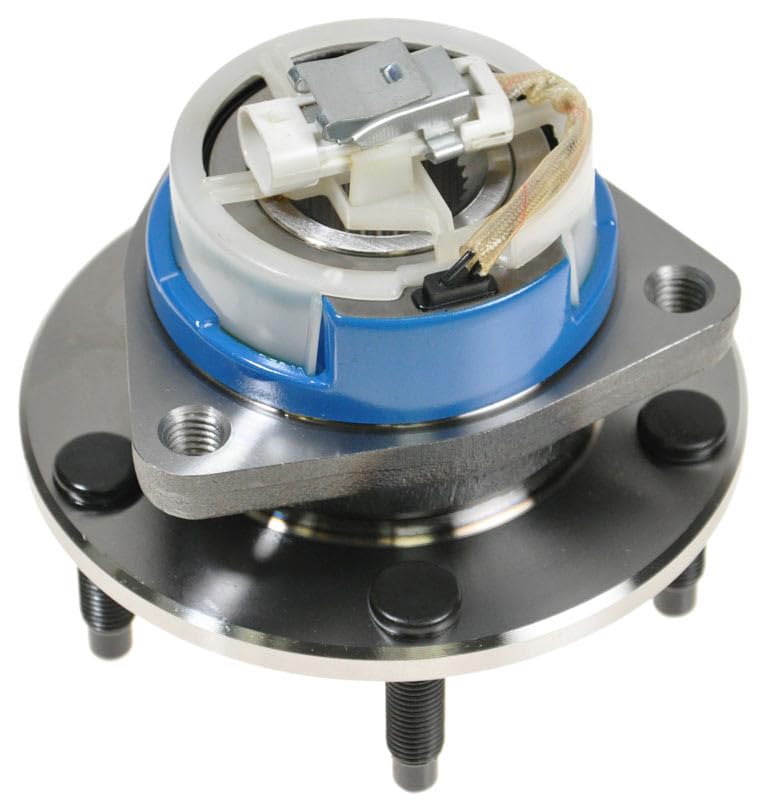 Image of TRQ Rear Driver and Passenger Side Wheel Bearing and Hub Assembly Set 2 Piece Compatible with 1997-2008 Chevrolet Corvette 2004-2008 Cadillac XLR