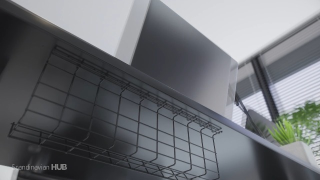 Organizzatore Cavi Scanfield - Griglia Per Scrivania, Set Da 2, Porta Cavi Con Custodia - Foto 7