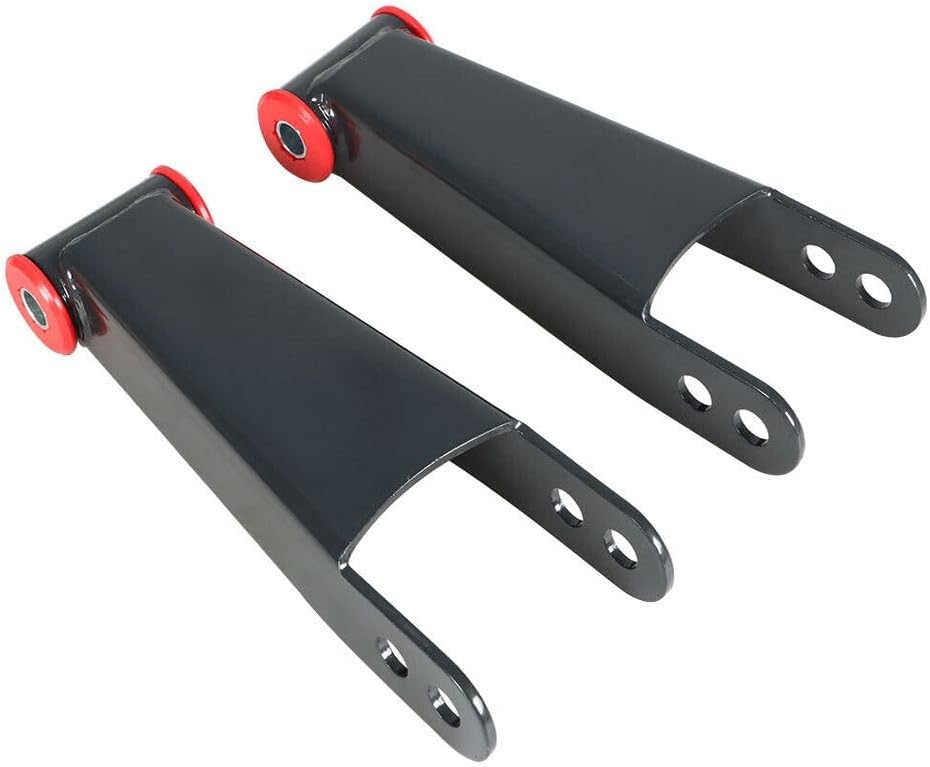 3"Rear Drop Shackles Kit for Chevy for GMC for Sierra 3500HD/2500HD/1500HD 410730 GP802838DH