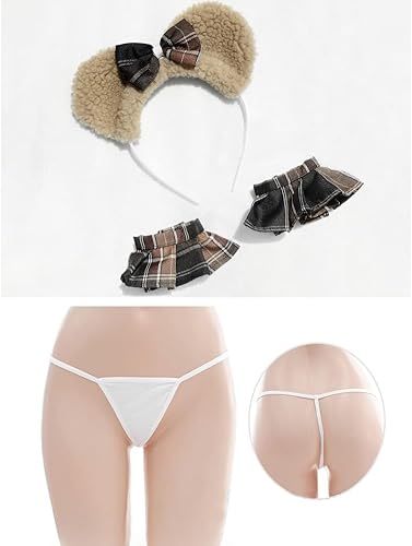 Miniatura 6 de Bikini de anime para mujer, lencería kawaii, traje de fiesta, ropa interior de colegiala japonesa