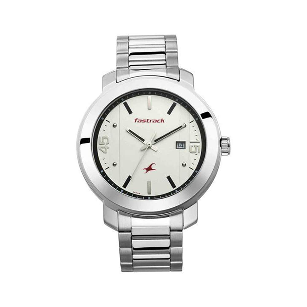Fastrack Men Stainless Steel Bare Basics Analog White Dial Watch-3246Sm01/Np3246Sm01, Band Color-Silver (B08R5ZVM8L) Amazon Price History, Amazon Price Tracker