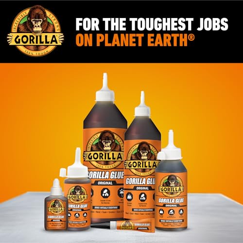 Gorilla Original Glue, Waterproof Polyurethane, Brown, 8 oz - image 9