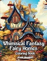 Whimsical Fantasy Fairy Homes Coloring Book: Varieties of Fairy houses in many style 50 coloring pages of Tiny house , Tree house , Mushroom house , ... by your imagination (Enchanted Fantasy) B0CCCVL4CT Book Cover