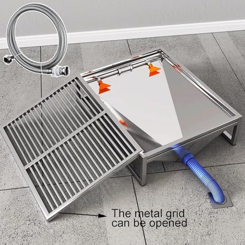 Porch Potty for Dogs, 31"×20" Stainless Steel Dog Litter Box, Portable Sturdy Metal Pet Toilet Tray, for Small Large Dogs Indoor Outdoor Use, Easy to Clean - Image 3