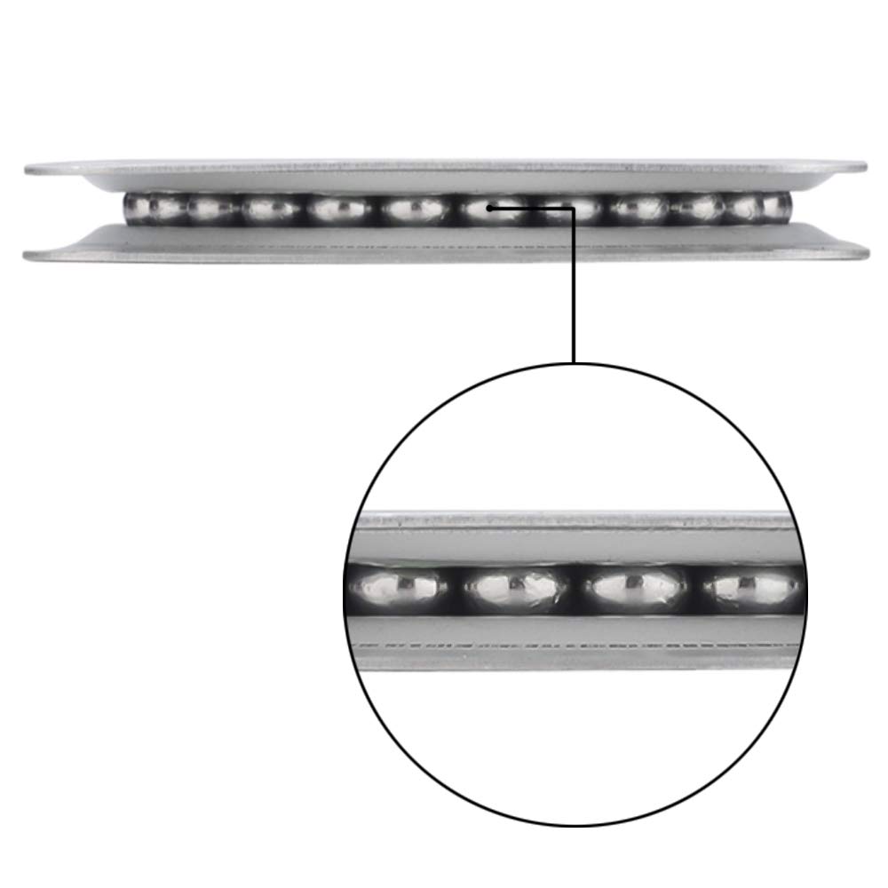 4 Stück Lazy Susan Drehlager 360 Grad Drehteller, für Anzeigen-Regal und Möbel (72x 72x 9mm)
