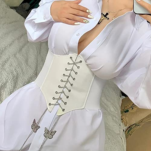 Body shaper de luxe avec finitions chaînes et laçage ajustable
