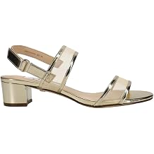 Nina Womens Ganice Metallic Sling Back Dress Sandals Low Heel 1-2" - Gold