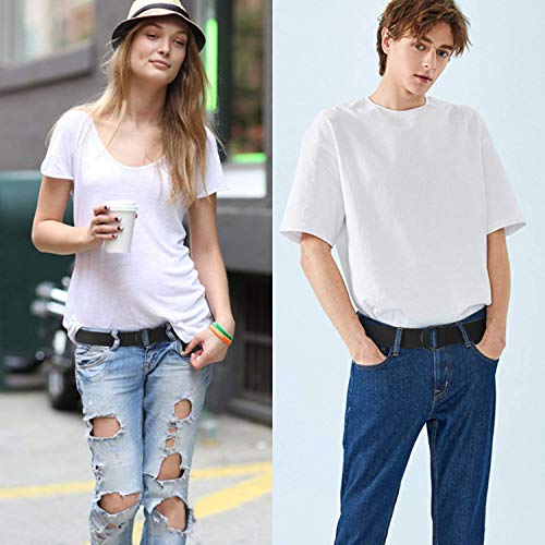 Black Belt Men,Military Canvas Web Belts for Men Double D Ring Buckle3