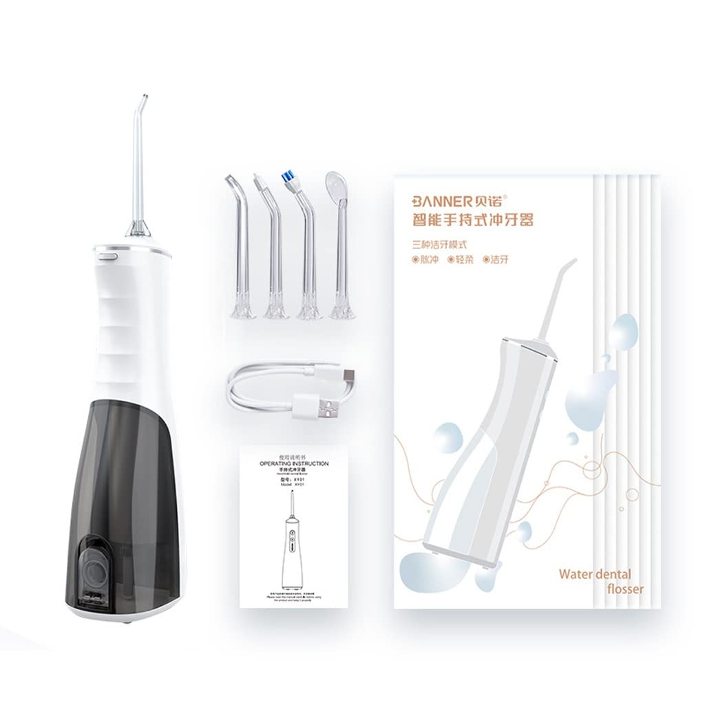 JSY Irrigador Bucal Gomas y cuidado dental recargables portátiles del irrigador oral de Flosser del agua eléctrica Eléctrico Portátil (Color : Nero)