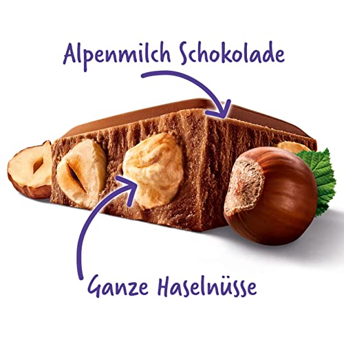 Milka MMMAX Ganze Haselnüsse Tafelschokolade, 250 g – Ansicht 3