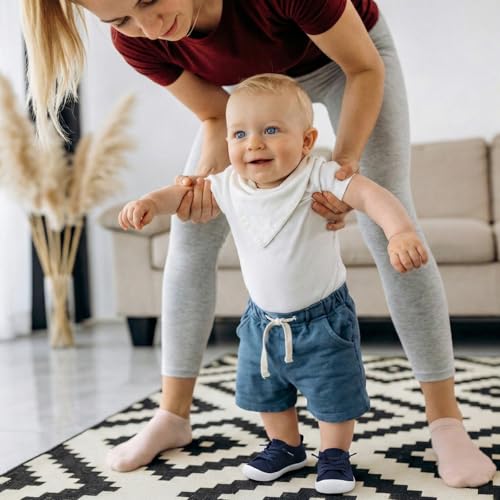 Image of JIASUQI Baby Shoes for Toddler Boys Girls Sneakers Slip on Walking Shoes for Babies