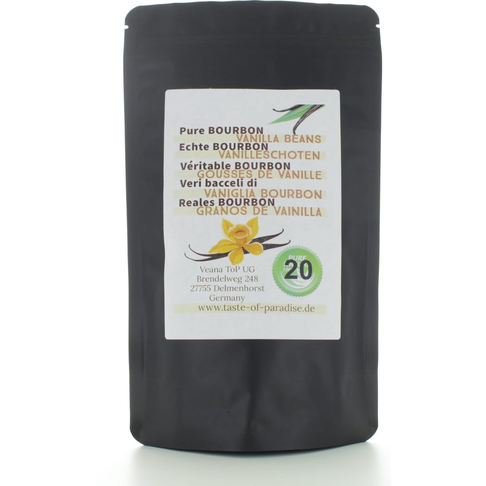  Kosher Bourbon Vanigliine di Madagascar (20 pezzi - 10-11cm) di alta qualità gourmet - Grading A, naturali al 100%
| Va