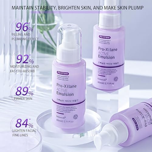 DEleventh Korean Brand Pro-Xylane Active Emulsion Anti Wrinkle Moisturizing 80ml / Anti-Aging Tight and Delicate, Improve Darkening, Repairs Damaged Cells, Block UV – vue 4