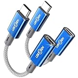 2 Pack Lightning to USB C Adapter, Fast Charging & Data Sync Adapter for iPhone 17 16 15 Pro Max Plus to USB-C, Compatible with Samsung S25/S24/S23, Not for Audio/OTG