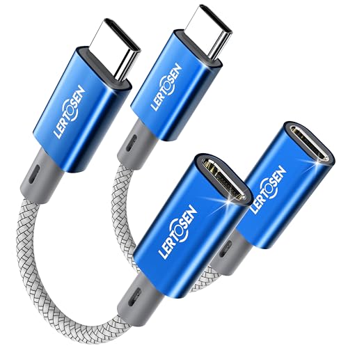 2 Pack Lightning to USB C Adapter, Fast Charging & Data Sync Adapter for iPhone 17 16 15 Pro Max Plus to USB-C, Compatible with Samsung S25/S24/S23, Not for Audio/OTG