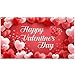 XtraLarge Happy Valentines Day Banner - 72x44 Inch | Heart Decorations, Romantic Love Banner for Valentines Day Party Decorations | Happy Valentines Day Backdrop, Valentines Day Decorations for party