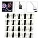 Yililay 4 Pin Strip LED RGB connettore Nastro connettore Maschio Adattatore Spina Maschio della Striscia del LED Accessori per connettori 20PCS