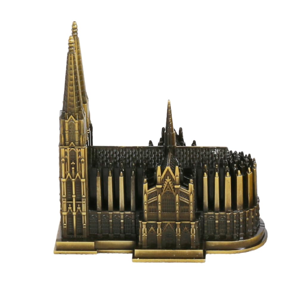 Cologne Cathedral Craft Ornament Exquisite Souvenir For Architecture Fans Cologne Cathedral Model Alloy Wide Application Bronze
