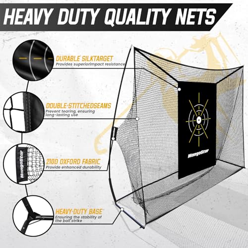 Mangostar 10x7ft Heavy Duty Golf Net