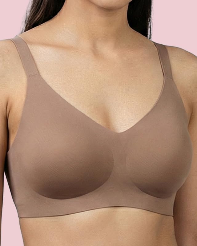Image of Women's Cotton Padded Full Coverage Bonded Bra | Seamless T-Shirt Bra | Wire-Free | Breathable Cotton Fabric | Elastic-Free Bottom Band & Armholes | No Marks, No Digging | Pack of 1
