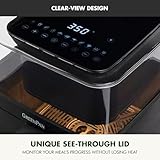 GreenPan Clearview Extra Large 7QT Air Fryer, 360° Clear Window, PFAS-Free Ceramic Nonstick Drawer and Tray, Heat to 400°F, 13-Presets, Shake Reminder, Keep Warm, Delay Start, Dishwasher Safe Parts