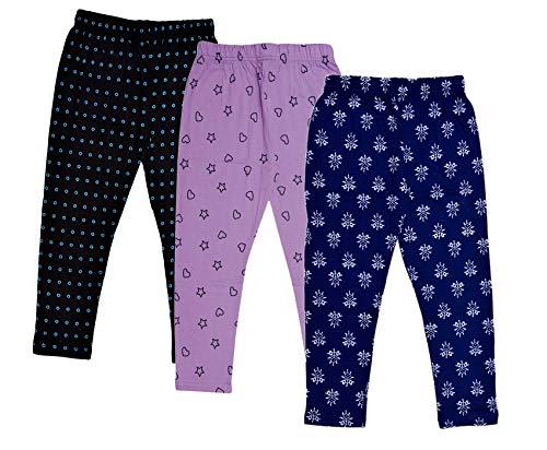 Image of indi weaves Girls Super Soft Cotton Solid Capri Pants Pack of 2