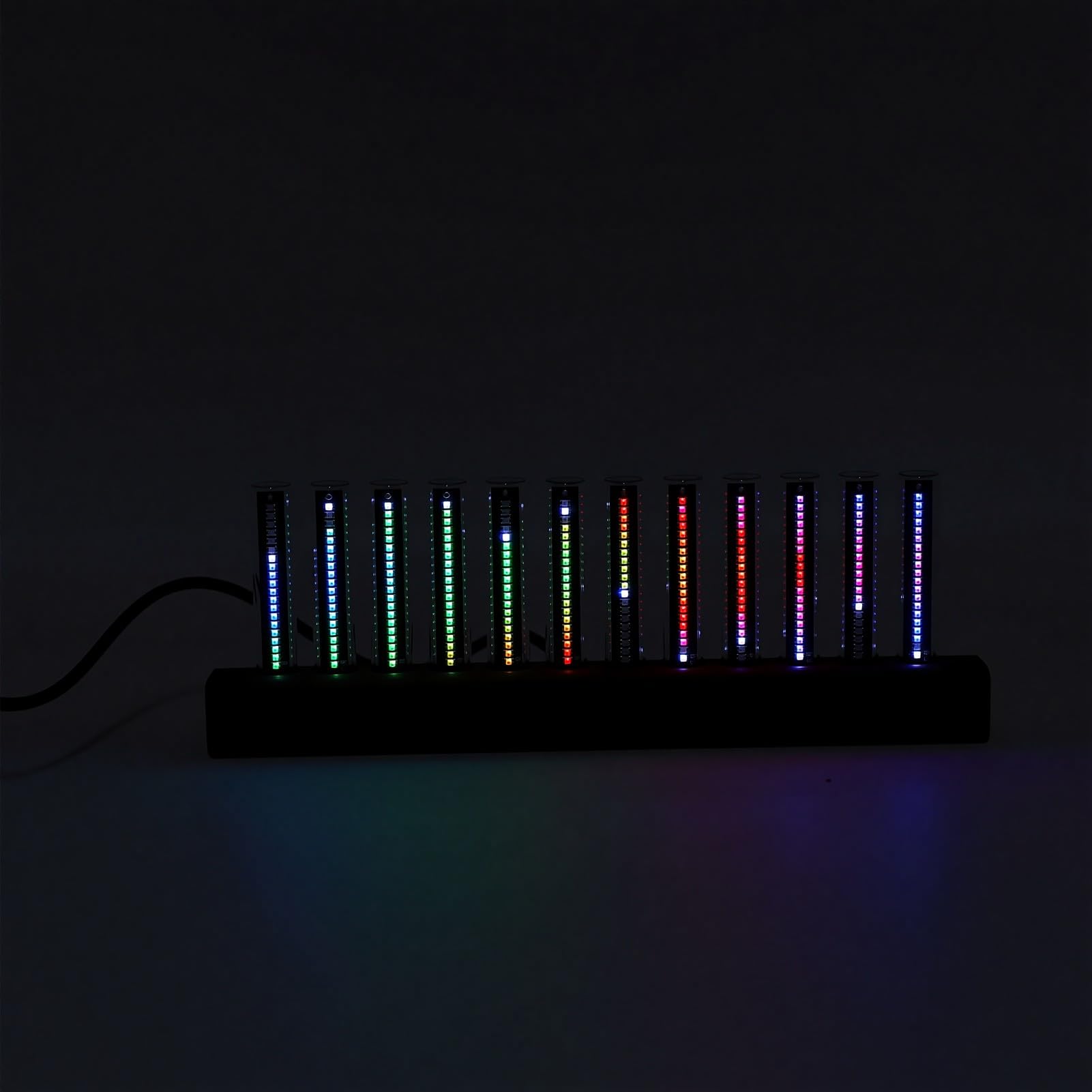 Generic Analizator Widma Muzyki LED 240 RGB do Wystroju Domu Regulowana jasność Kolorów Wyświetlacz Nocny