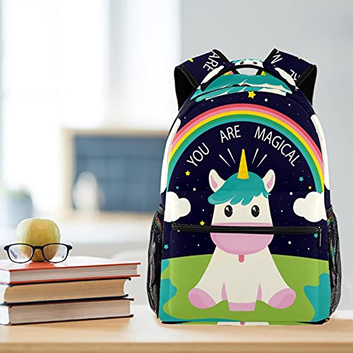 Sac à dos licorne violet imperméable et résistant à grande capacité - 6