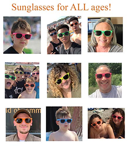 Thegag Bulk Sunglasses 30 Pack Neon Assorted Bright Solid Colors Neon Sunglasses Party Favors Party Pack Wholesale For Adults Kids #TOP2