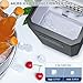 Countertop Ice Makers, 44lbs Per Day Ice Cube Maker, 9 Ice Cubes Ready in 9 Mins, Auto Self-Cleaning Ice Maker with Transparent Lid for Home/Kitchen/Camping/RV