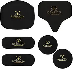 Kit Placa Tala Rígido Abdomên Flanco Costas Culote (Preto)