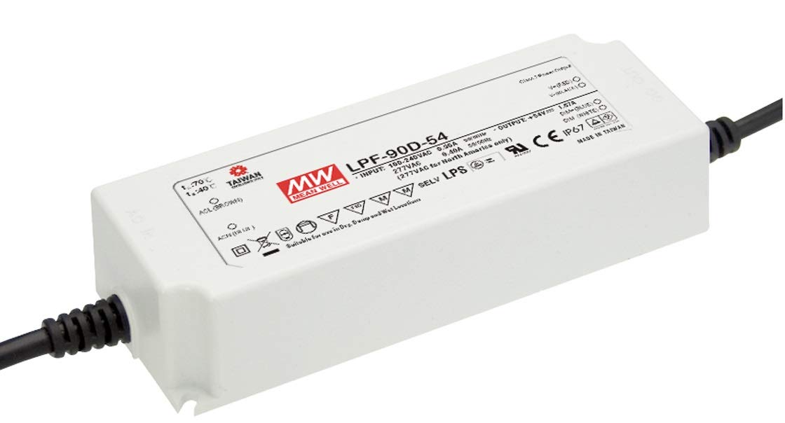 Alimentation 24 LED MeanWell FPB 24V 90D intensité variable stable