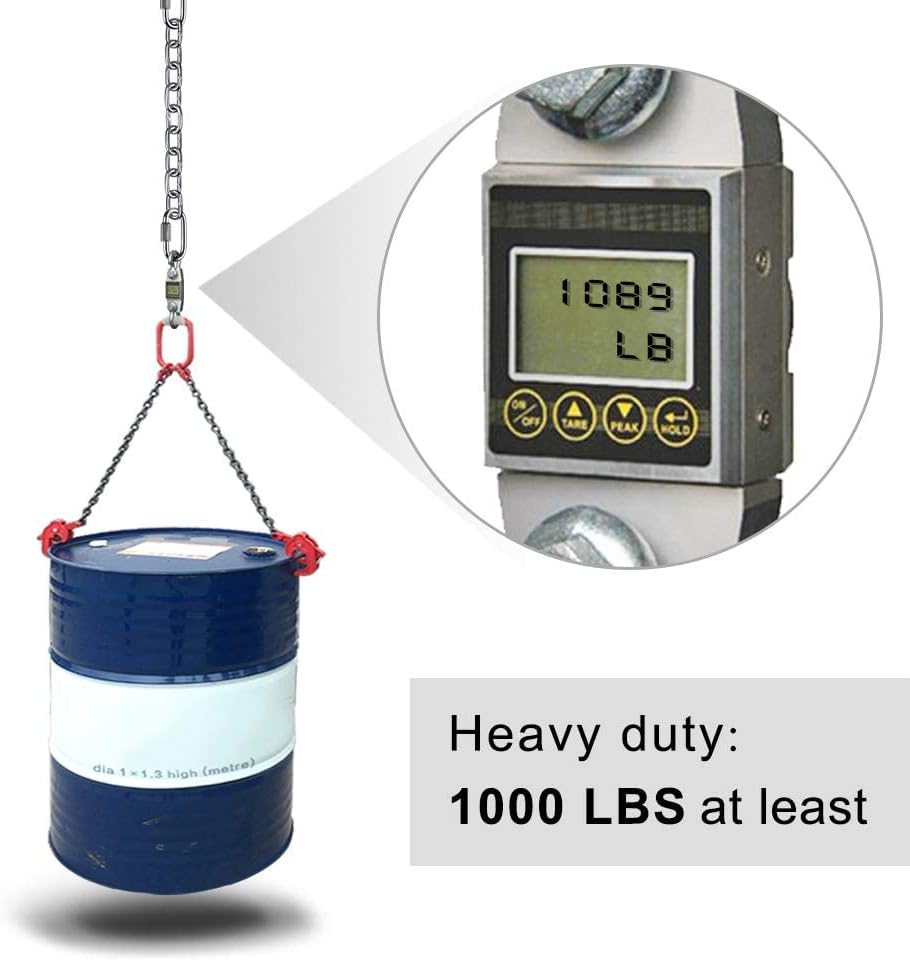 BeneLabel 2Pcs 28 inch Silver Hanging Chain Kits with 4 Carabiners 1000 LB Capacity Heavy Duty Hanging Hammock Chair Hardware Swing Extender Chain for Hanging Chair, Punching Bags, Porch Swing 2