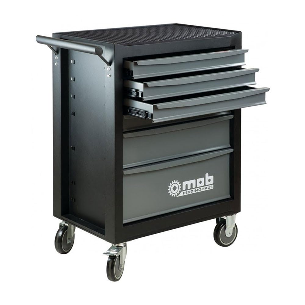 mob Servante d’Atelier Classic 6 Tiroirs Garnie 57 Pièces – Coffret Outils Professionnel Complet, Charge 850 kg, Fermeture à Clé, Rangement Atelier et Maintenance
