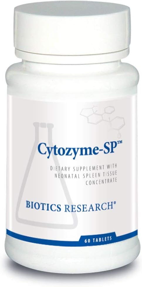 - BIOTICS RESEARCH Cytozyme-SP, Neonatal Spleen 200mg, SOD, Catalase 60 Tabs