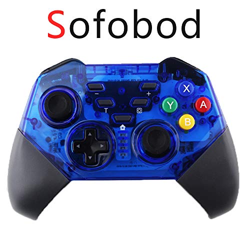 Gamepad Controller per Switch, Sofobod Controller Wireless Senza Fili Gamepad per Switch Joystick Senza Fili Controllore con Doppio Motore Incorporato Vibration compatibile per l'ultima versione 8.0.0