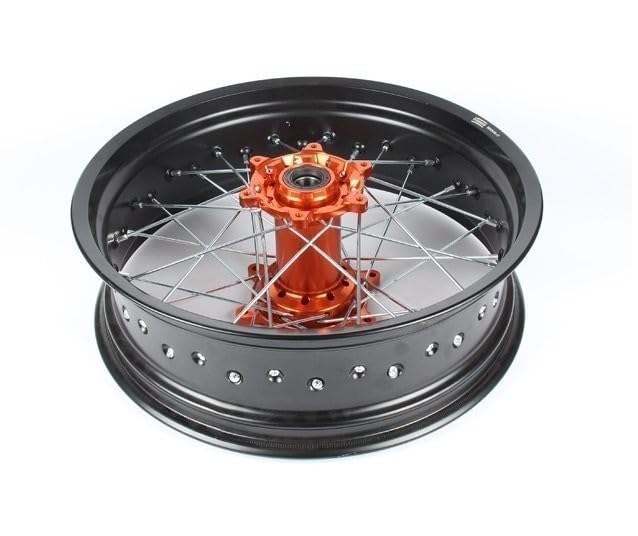 Pareja llantas supermotard 17 para KTM con Bujes CNC 5"/3,5"