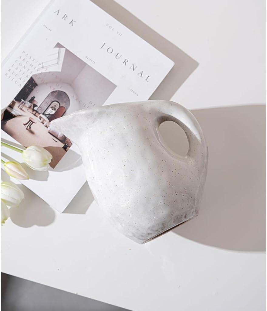 ホワイトセラミック花瓶ヴィンテージ家の装飾リビングルームの花瓶