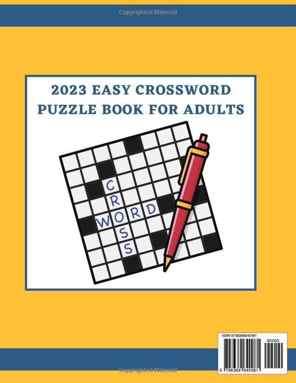Miniatura 2 de Easy Crossword Puzzles For Adults 90 Puzzles Easy Crossword Puzzle Books For Adults Large Print With Solution For Stress Relief